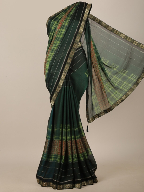 

Pothys Green & Maroon Printed Saree