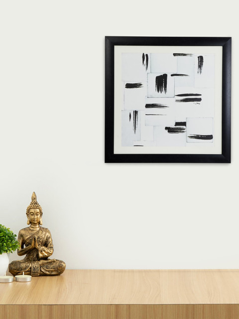 

Home Centre Black & White Abstract Wood Picture Frame