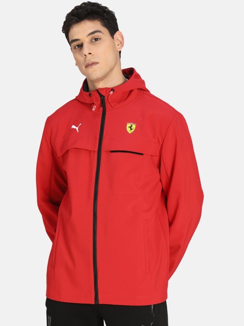 

PUMA Motorsport Men Red Hooded Sporty Jacket