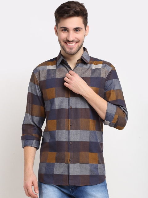 

JAINISH Men Multicoloured Opaque Checked Casual Shirt, Multi