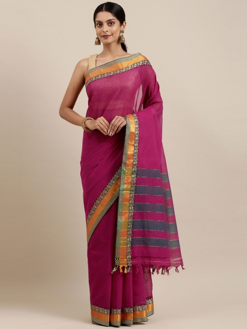 

The Chennai Silks Magenta Banhatti Pure Cotton Saree