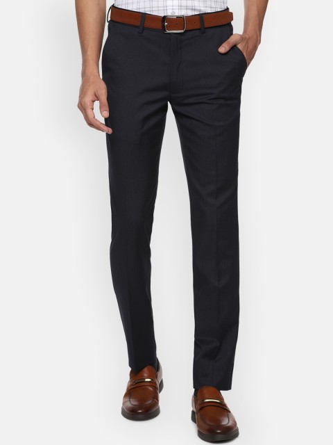 

Louis Philippe Men Black Slim Fit Formal Trousers