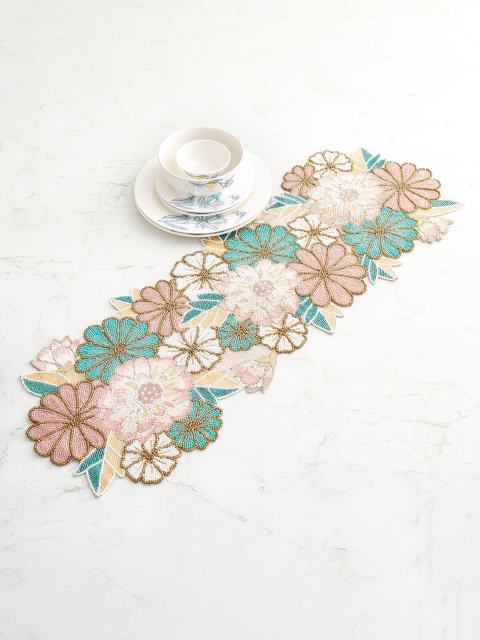 

Home Centre Multicoloured Moksha Beaded Glass Table Runner, Multi