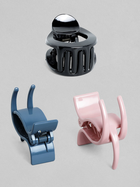 

TOKYO TALKIES X rubans FASHION ACCESSORIES Women Set of 3 Claw Clip, Black