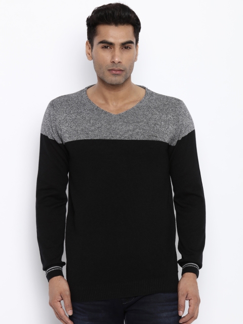 

Killer Men Black & Grey Colourblocked Sweater
