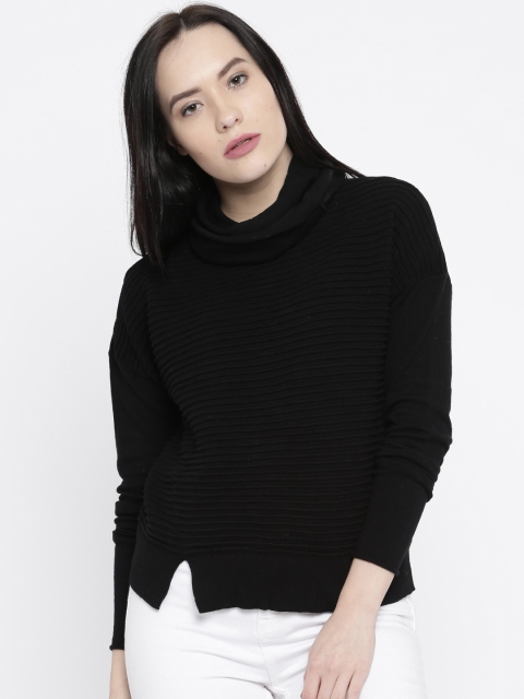 

Vero Moda Women Black Solid Sweater
