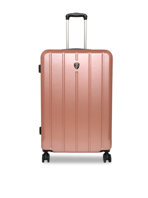 

Heys Rose Gold Solid Hard-Sided Large Trolley Suitcase