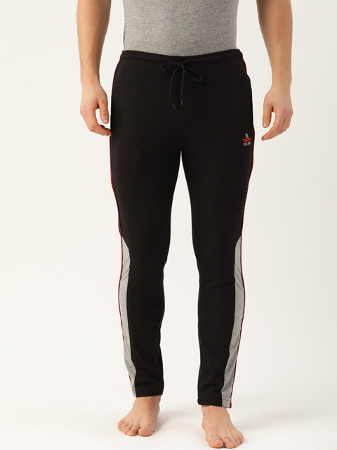 

PORTBLAIR Men Black Solid Lounge Pants