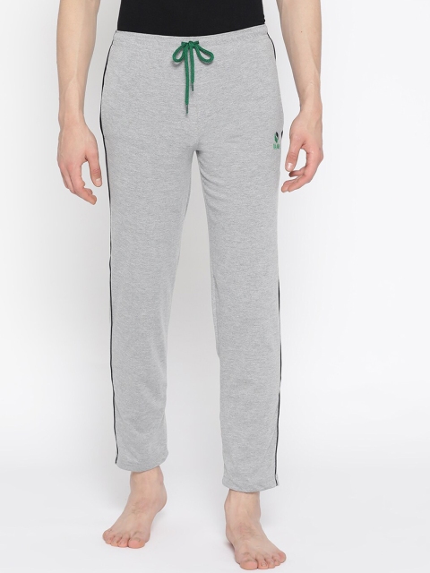 

PORTBLAIR Men Grey Solid Track Pants