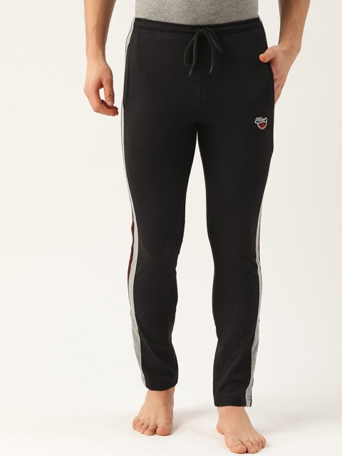 

PORTBLAIR Men Black Solid Lounge Pants