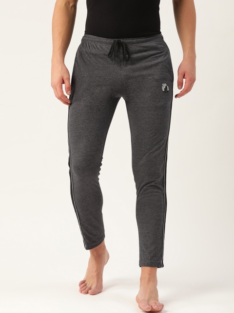 

PORTBLAIR Men Charcoal Grey Solid Lounge Pants