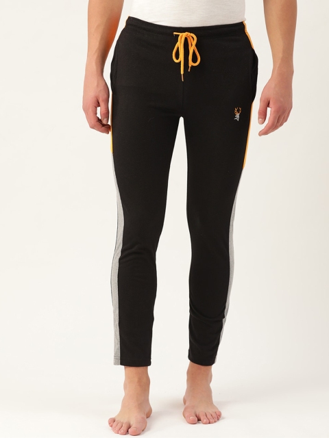 

PORTBLAIR Men Black Solid Lounge Pants