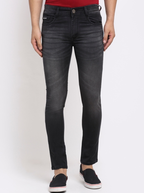 

Rodamo Men Black Slim Fit Heavy Fade Jeans