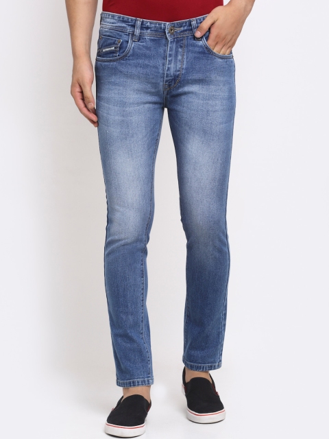 

Rodamo Men Blue Slim Fit Heavy Fade Jeans