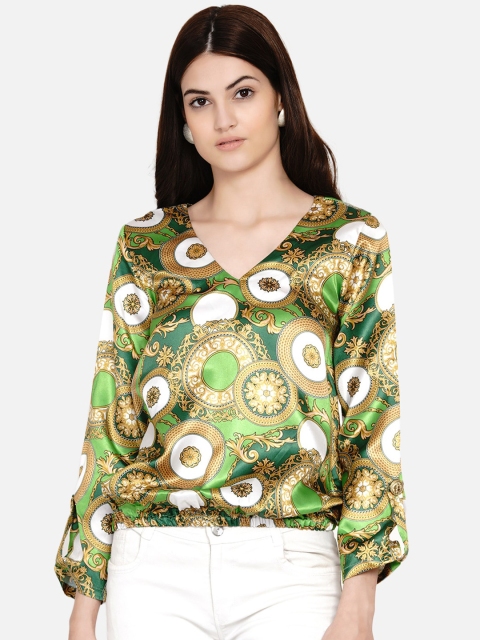 

Samshek Multicoloured Printed Blouson Top, Multi