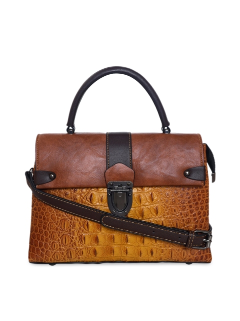 

ESBEDA Tan PU Structured Satchel
