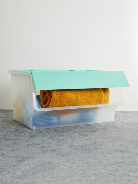 

Home Centre White Stackable Storage Bin