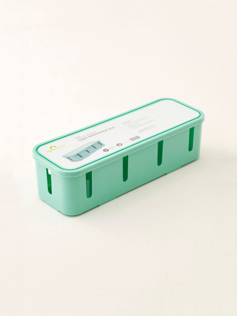 

Home Centre Green Cable Organizer Box