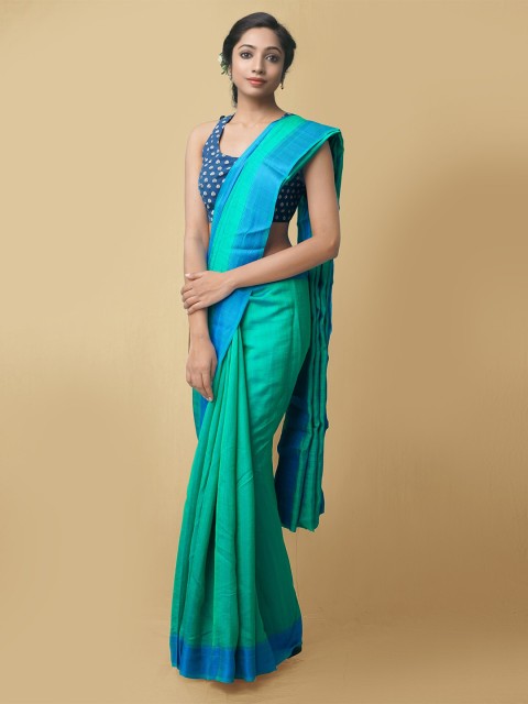 

Unnati Silks Green & Blue Art Silk Patola Saree