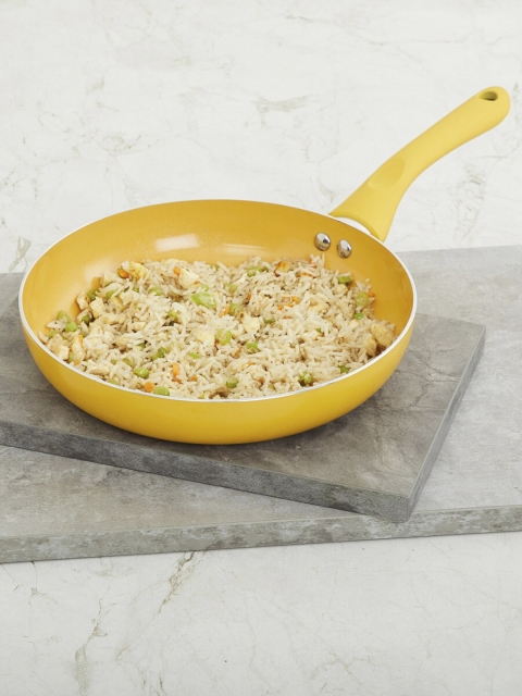 

Home Centre Yellow Solid Aluminium Frying Pan
