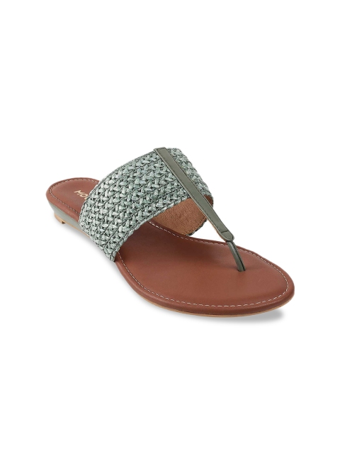 

Mochi Women Green T-Strap Flats