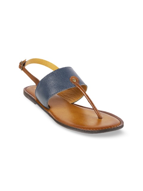 

Mochi Women Blue T-Strap Flats