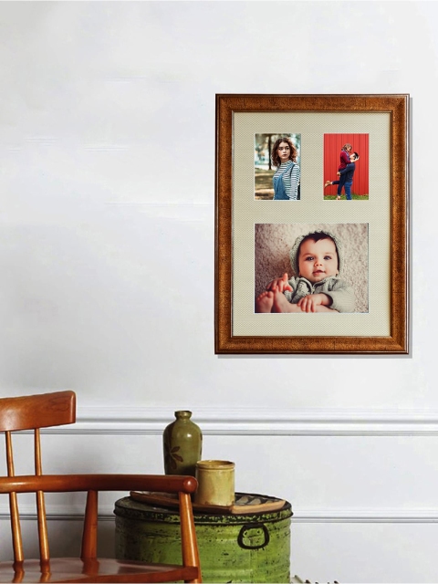 

WENS Copper-Toned Solid 3 Photo Wall Photo Frame