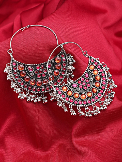 

Mali Fionna Multicoloured Contemporary Chandbalis Earrings, Multi