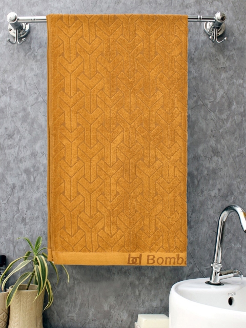 

BOMBAY DYEING Unisex Yellow Solid 400 GSM Cotton Bath Towel
