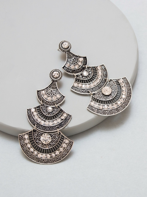 

Pipa Bella Antique Gold-Toned Embellished Drop Earrings