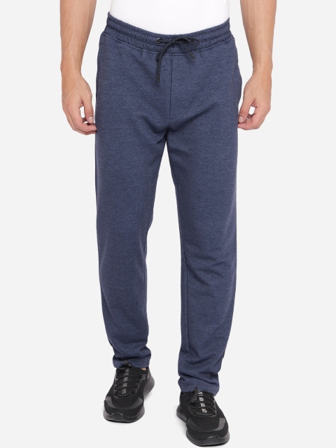 

JADE BLUE Men Blue Solid Pure Cotton Track Pants