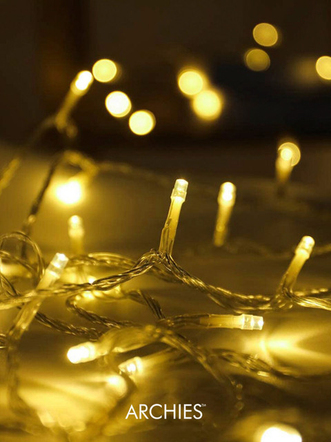 

Archies White Glass Quirky Outdoor String Lights