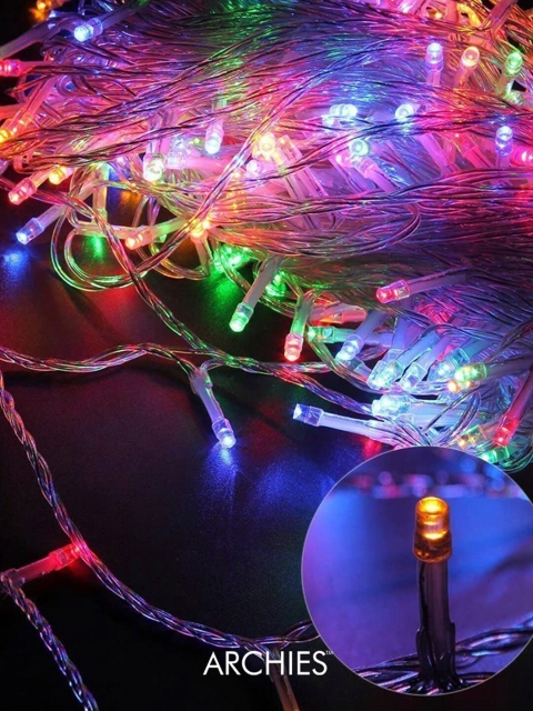 

Archies Multicoloured Glass Quirky Outdoor String Lights, Multi