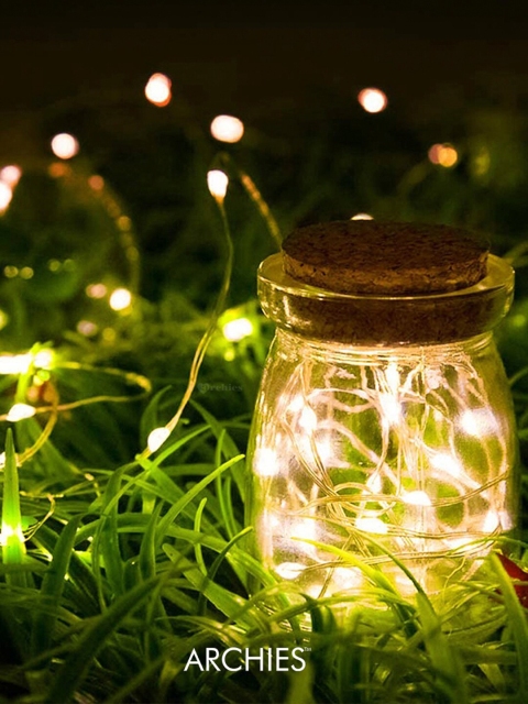 

Archies Yellow Glass Quirky Outdoor String Lights