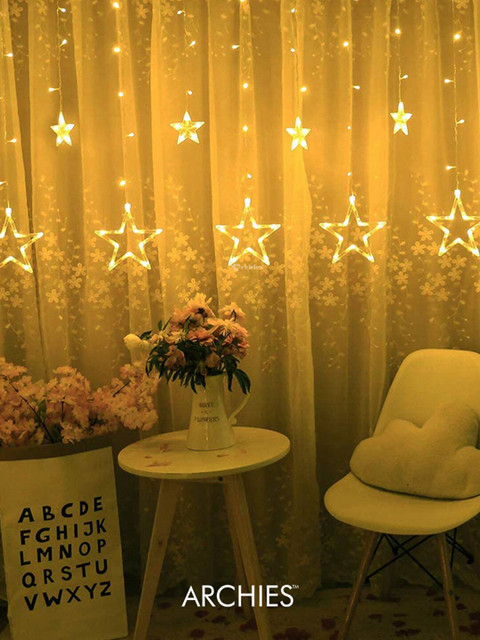 

Archies Yellow Glass Decorative Star Shape Lights