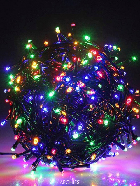 

Archies Green & Pink Glass Quirky Outdoor String Lights