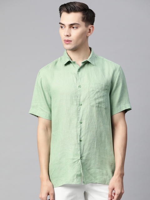 

Marks & Spencer Men Green Opaque Casual Shirt