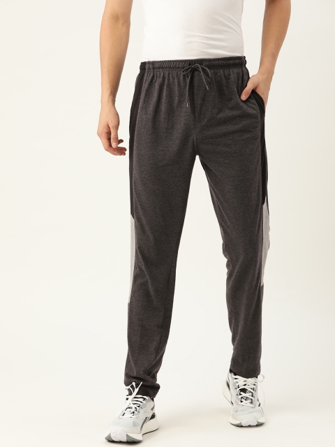 

PORTBLAIR Men Charcoal Solid Track Pants