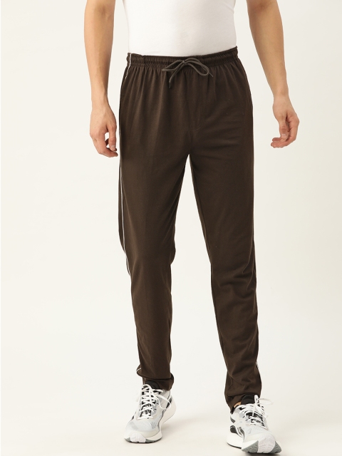 

PORTBLAIR Men Brown Solid Track Pants