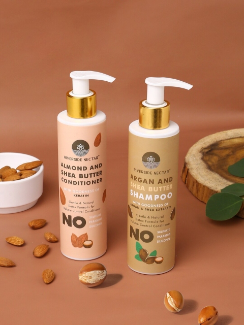 

Riverside Nectar Brown Set of Argan Hair Fall Control Shampoo & Almond Conditioner