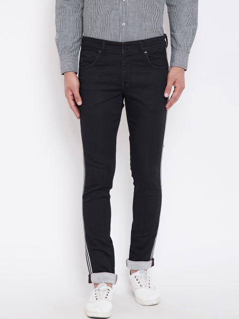 

Canary London Men Black Skinny Fit Low-Rise Jeans