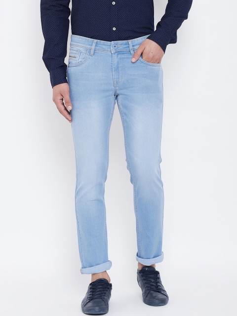 

Canary London Men Blue Slim Fit Low-Rise Light Fade Jeans