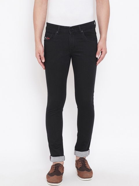 

Canary London Men Black Skinny Fit Low-Rise Jeans