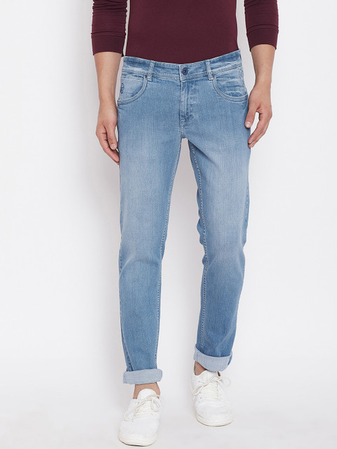

Canary London Men Blue Slim Fit Low-Rise Light Fade Jeans