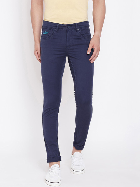 

Canary London Men Navy Blue Skinny Fit Low-Rise Jeans