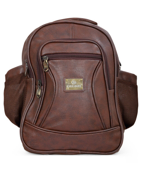 

Polo Class Unisex Brown Leather Solid Backpack