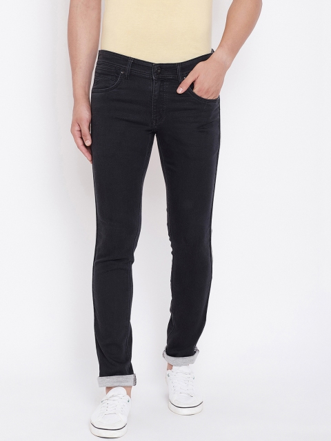 

American Archer Men Black Skinny Fit Low-Rise Jeans