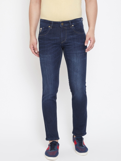

American Archer Men Blue Slim Fit Low-Rise Light Fade Stretchable Jeans