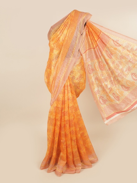 

Pothys Orange & Red Saree