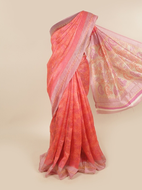 

Pothys Pink & Orange Saree